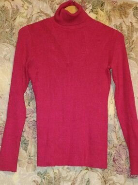 Red Turtle Neck Sweater by Est. 1946